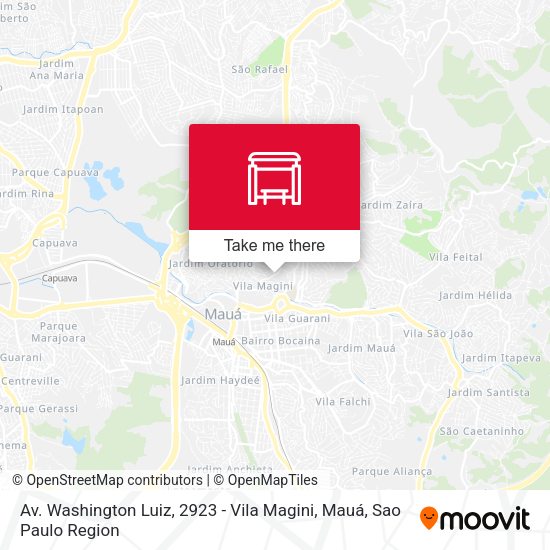 Av. Washington Luiz, 2923 - Vila Magini, Mauá map