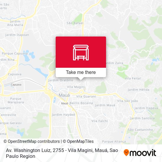 Av. Washington Luiz, 2755 - Vila Magini, Mauá map