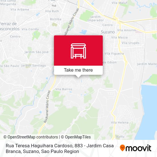 Rua Teresa Haguihara Cardoso, 883 - Jardim Casa Branca, Suzano map