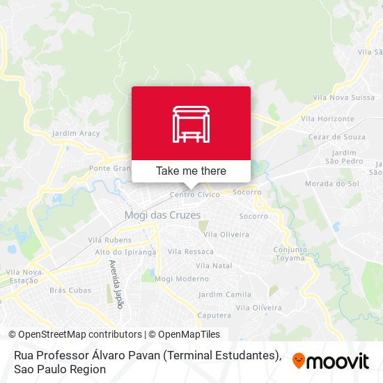 Rua Professor Álvaro Pavan (Terminal Estudantes) map