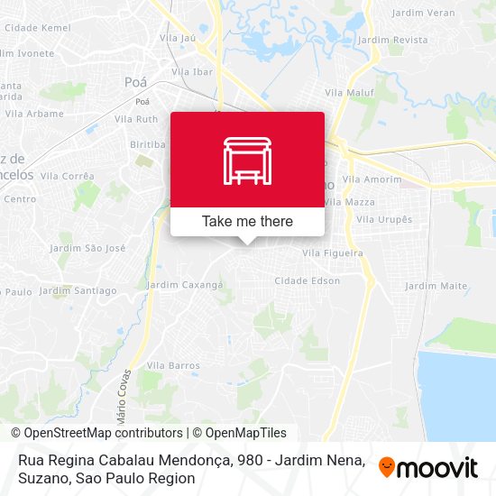 Rua Regina Cabalau Mendonça, 980 - Jardim Nena, Suzano map