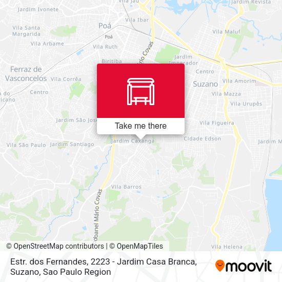 Estr. dos Fernandes, 2223 - Jardim Casa Branca, Suzano map