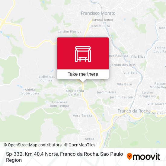 Sp-332, Km 40,4 Norte, Franco da Rocha map