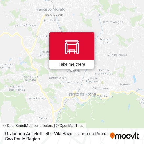 R. Justino Anzelotti, 40 - Vila Bazu, Franco da Rocha map