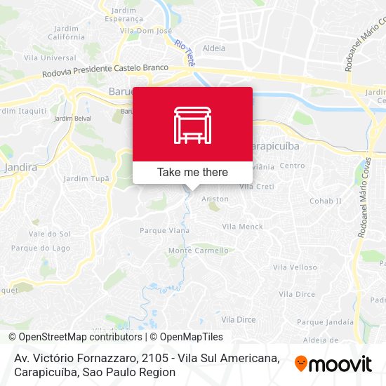 Av. Victório Fornazzaro, 2105 - Vila Sul Americana, Carapicuíba map