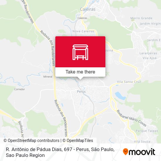 R. Antônio de Pádua Dias, 697 - Perus, São Paulo map