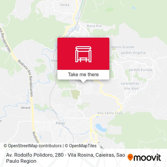 Av. Rodolfo Polidoro, 280 - Vila Rosina, Caieiras map