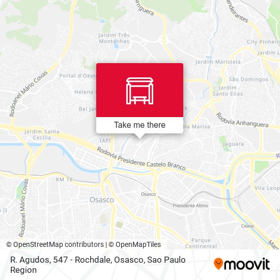 R. Agudos, 547 - Rochdale, Osasco map