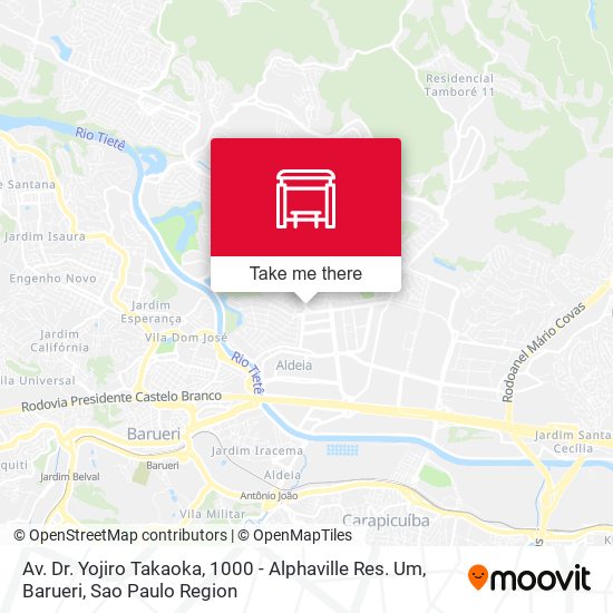 Av. Dr. Yojiro Takaoka, 1000 - Alphaville Res. Um, Barueri map