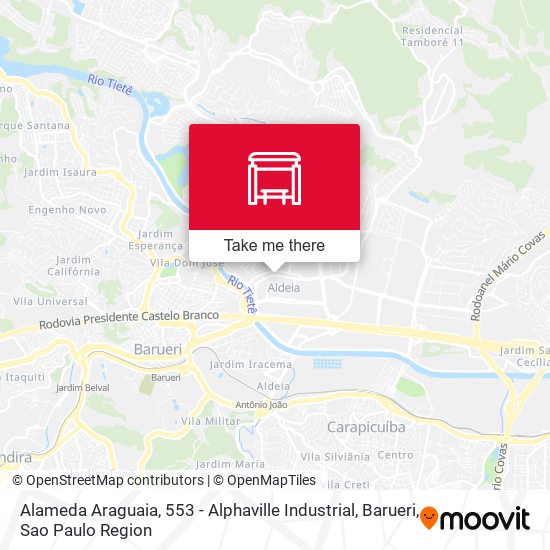 Alameda Araguaia, 553 - Alphaville Industrial, Barueri map