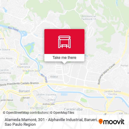 Alameda Mamoré, 301 - Alphaville Industrial, Barueri map