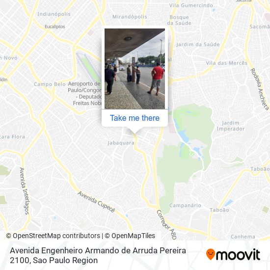 Mapa Avenida Engenheiro Armando de Arruda Pereira 2100