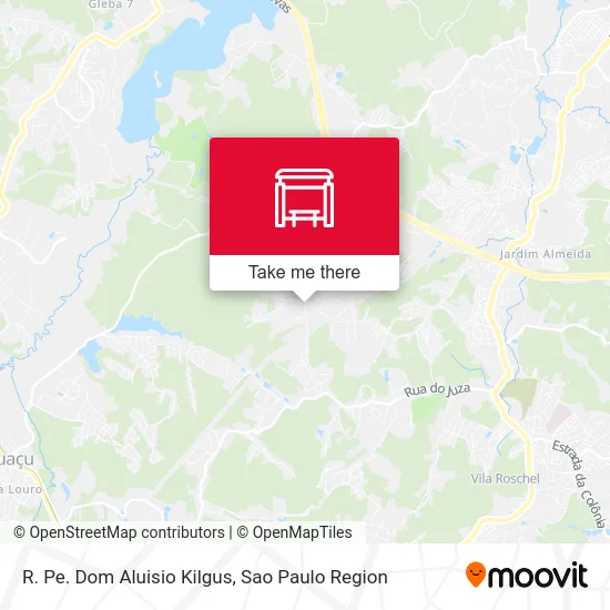 R. Pe. Dom Aluisio Kilgus map