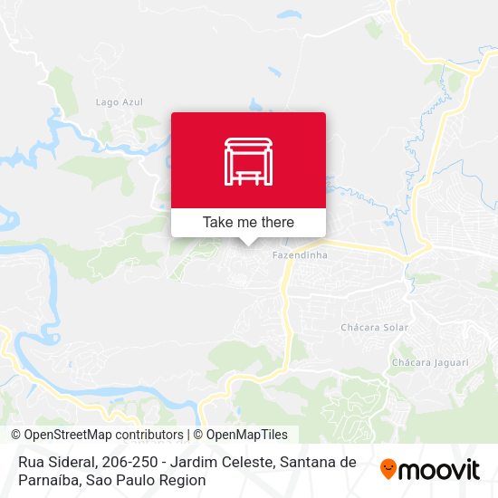 Rua Sideral, 206-250 - Jardim Celeste, Santana de Parnaíba map