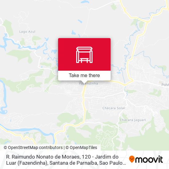 Mapa R. Raimundo Nonato de Moraes, 120 - Jardim do Luar (Fazendinha), Santana de Parnaíba