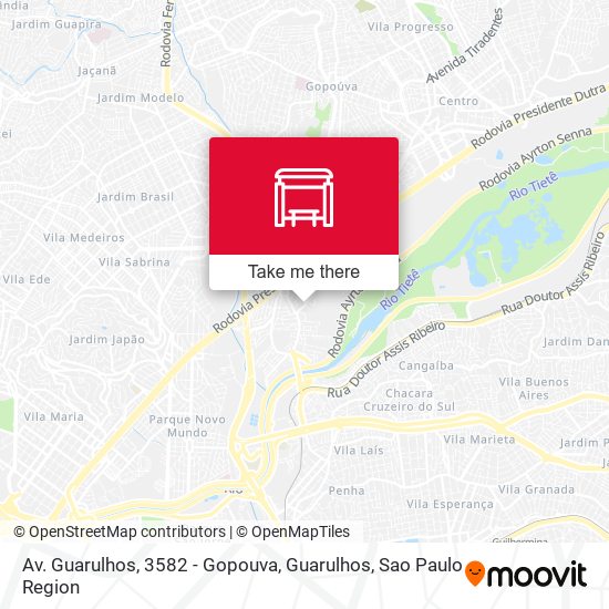 Av. Guarulhos, 3582 - Gopouva, Guarulhos map