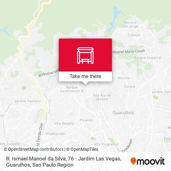 R. Ismael Manoel da Silva, 76 - Jardim Las Vegas, Guarulhos map