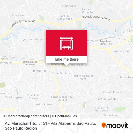 Av. Marechal Tito, 5151 - Vila Alabama, São Paulo map