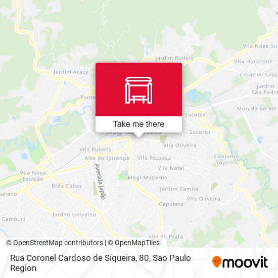 Rua Coronel Cardoso de Siqueira, 80 map