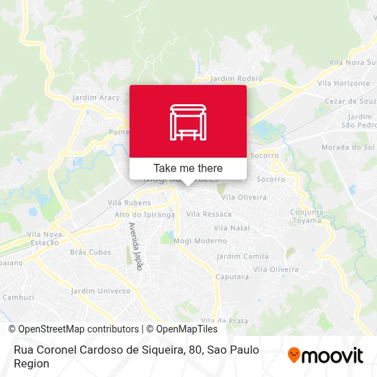 Rua Coronel Cardoso de Siqueira, 80 map