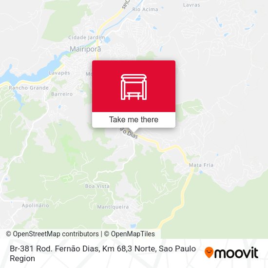 Br-381 Rod. Fernão Dias, Km 68,3 Norte map