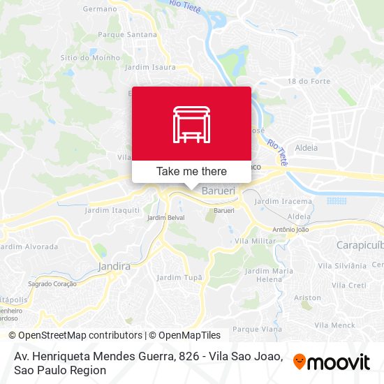 Av. Henriqueta Mendes Guerra, 826 - Vila Sao Joao map