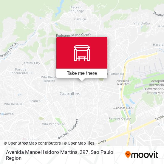 Mapa Avenida Manoel Isidoro Martins, 297