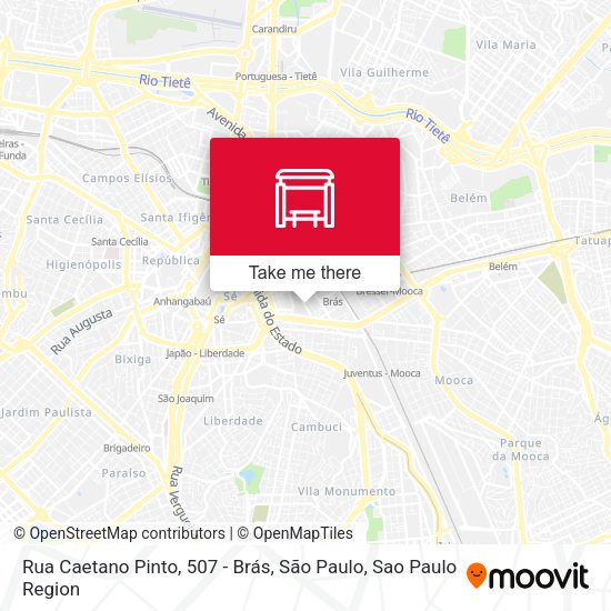 Rua Caetano Pinto, 507 - Brás, São Paulo map