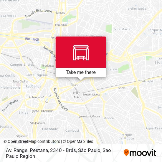 Mapa Av. Rangel Pestana, 2340 - Brás, São Paulo