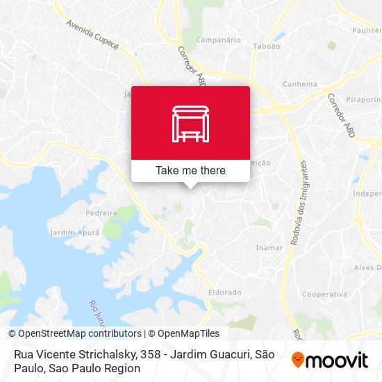 Rua Vicente Strichalsky, 358 - Jardim Guacuri, São Paulo map