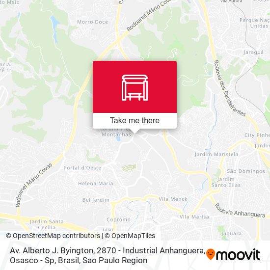 Mapa Av. Alberto J. Byington, 2870 - Industrial Anhanguera, Osasco - Sp, Brasil