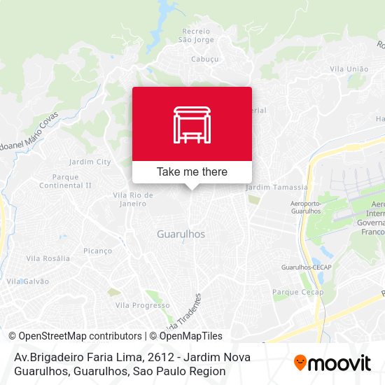 Av.Brigadeiro Faria Lima, 2612 - Jardim Nova Guarulhos, Guarulhos map