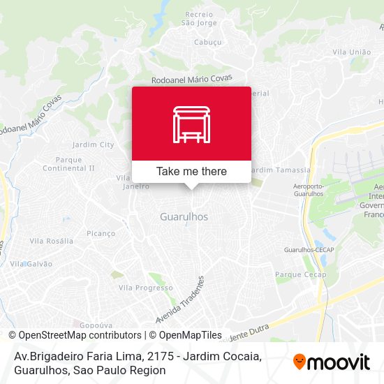 Av.Brigadeiro Faria Lima, 2175 - Jardim Cocaia, Guarulhos map