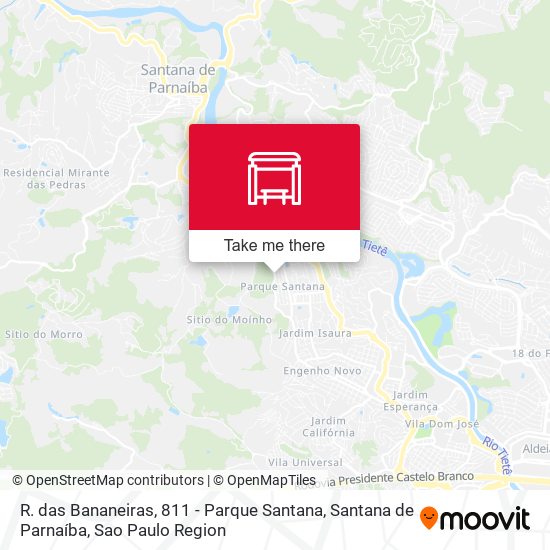 R. das Bananeiras, 811 - Parque Santana, Santana de Parnaíba map