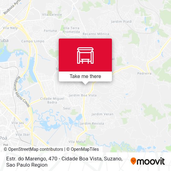 Estr. do Marengo, 470 - Cidade Boa Vista, Suzano map