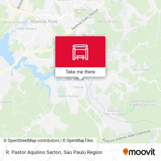 R. Pastor Aquilino Sartori map