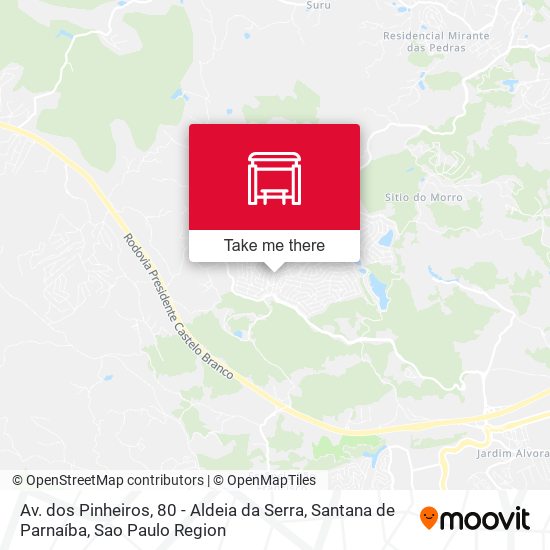 Av. dos Pinheiros, 80 - Aldeia da Serra, Santana de Parnaíba map