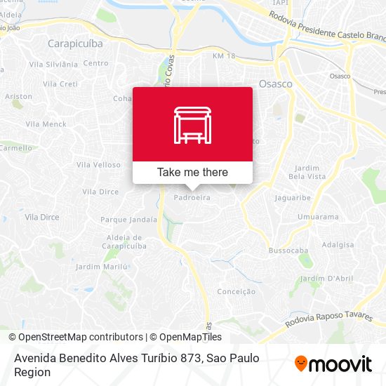Avenida Benedito Alves Turíbio  873 map