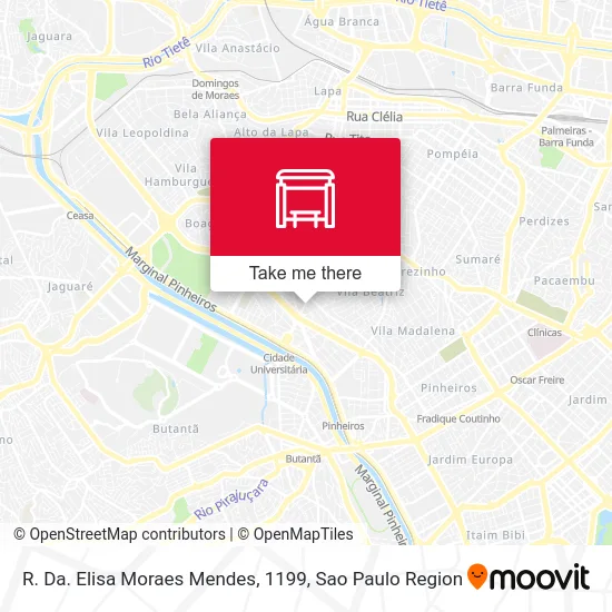 R. Da. Elisa Moraes Mendes, 1199 map