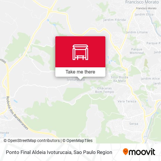 Ponto Final Aldeia Ivoturucaia map