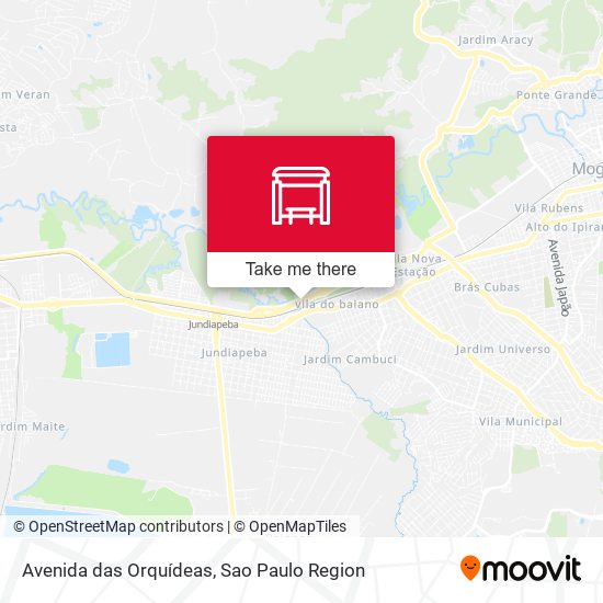 Avenida das Orquídeas map