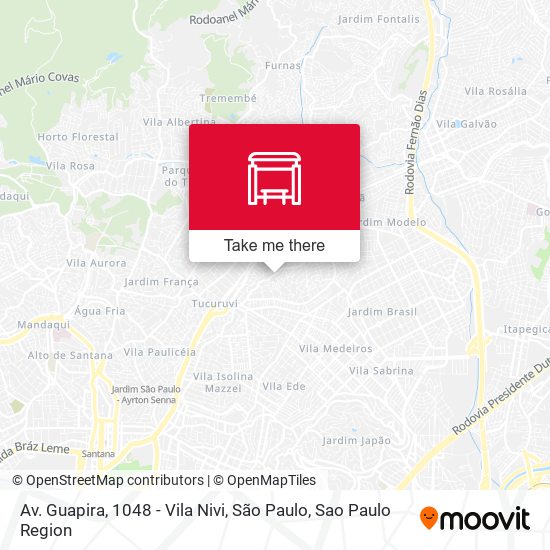 Av. Guapira, 1048 - Vila Nivi, São Paulo map