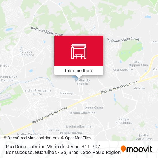 Rua Dona Catarina Maria de Jesus, 311-707 - Bonsucesso, Guarulhos - Sp, Brasil map