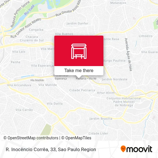 R. Inocêncio Corrêa, 33 map
