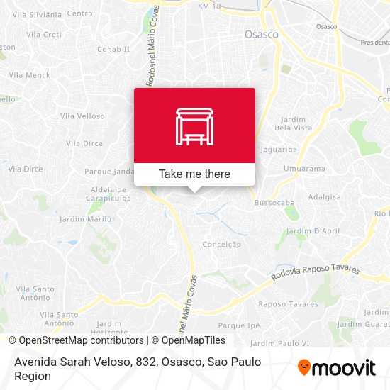 Avenida Sarah Veloso, 832, Osasco map