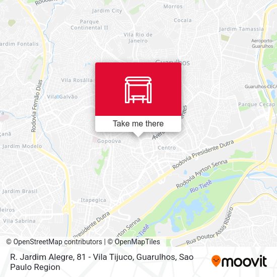 R. Jardim Alegre, 81 - Vila Tijuco, Guarulhos map