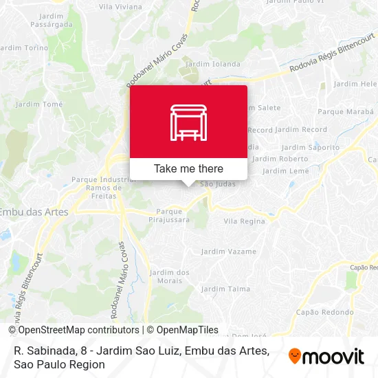 Mapa R. Sabinada, 8 - Jardim Sao Luiz, Embu das Artes