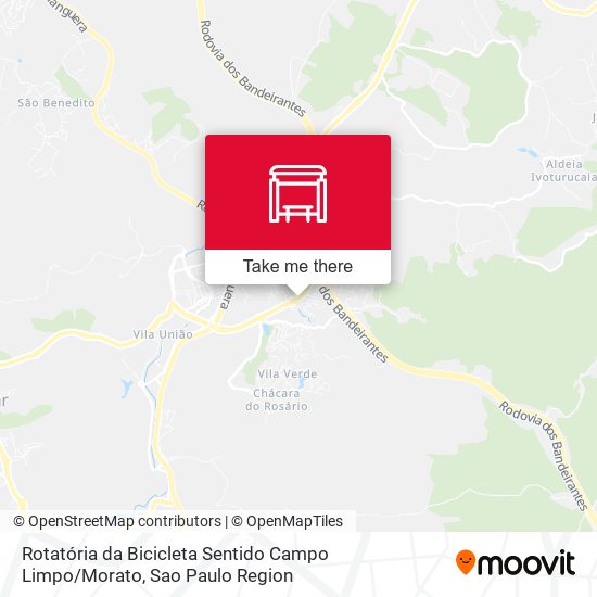 Mapa Rotatória da Bicicleta Sentido Campo Limpo / Morato