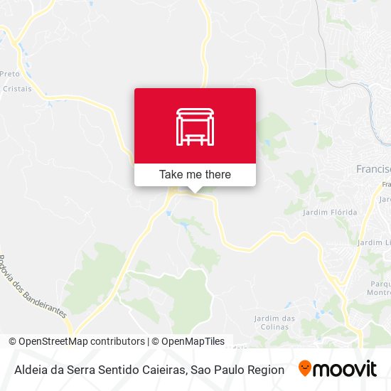 Aldeia da Serra Sentido Caieiras map