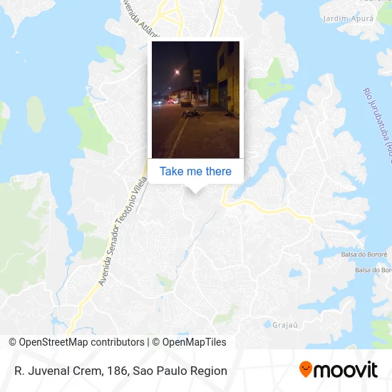 R. Juvenal Crem, 186 map